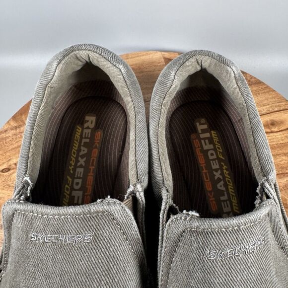 Skechers Mens Expected Avillo Khaki Slip On Sneaker Loafer 64109 Size 11 US - Picture 7 of 8